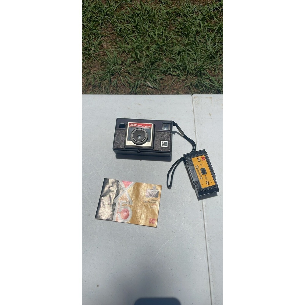 Vintage Kodak Instamatic‎ X-15F 126 Film Camera Film And Instructions